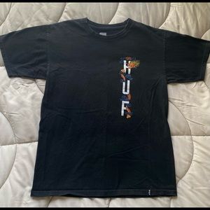 PacSun / Huf mens black graphic t-shirt